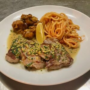 Picatta de veau au gingembre et citron