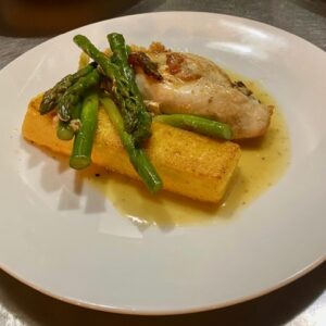 Suprême de volaille farcie aux cèpes et Fontina