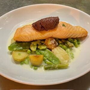 Pavé de saumon à la tapenade