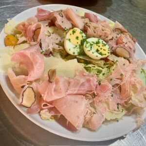 Salade César au jambon blanc truffé