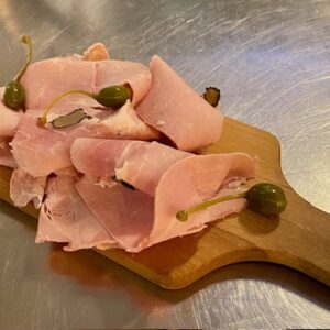 Jambon blanc truffé - 100 grs.